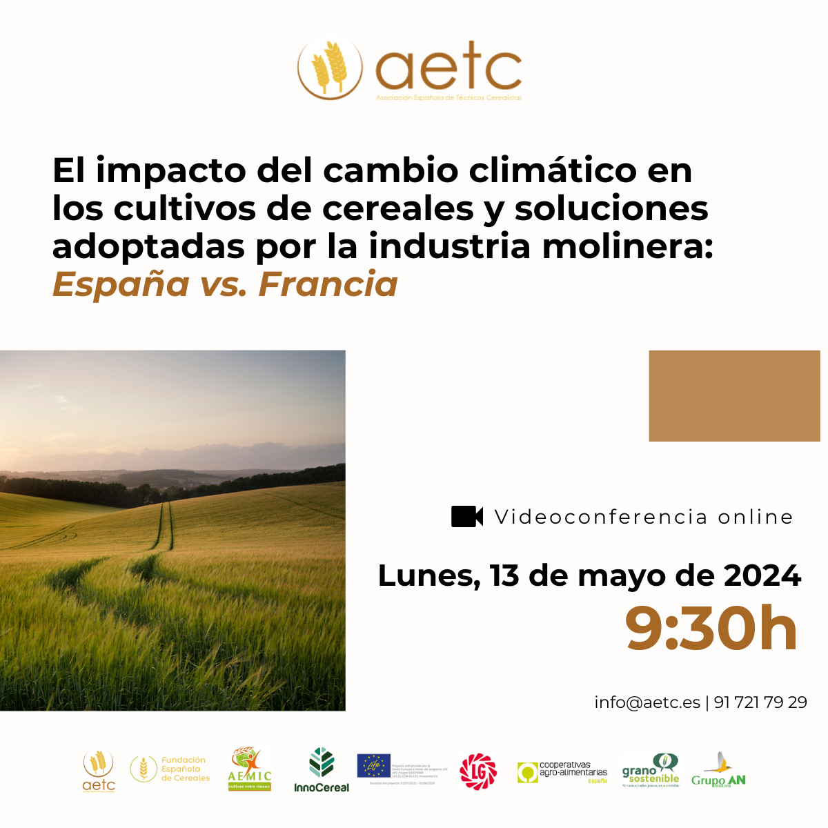 Jornada ‘El impacto del cambio climático en los cultivos de cereales y ...